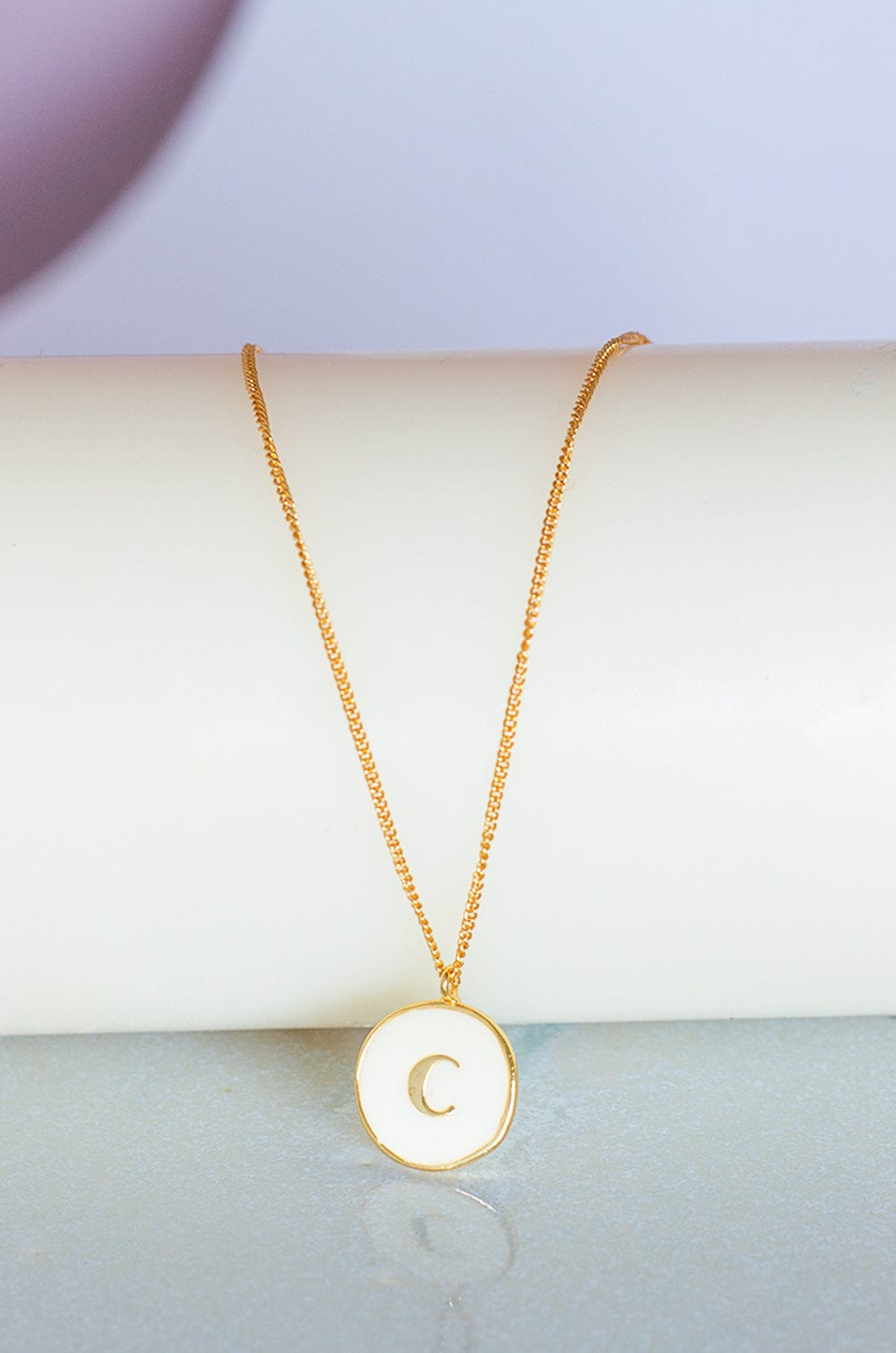 Monogram Pendant with Necklace