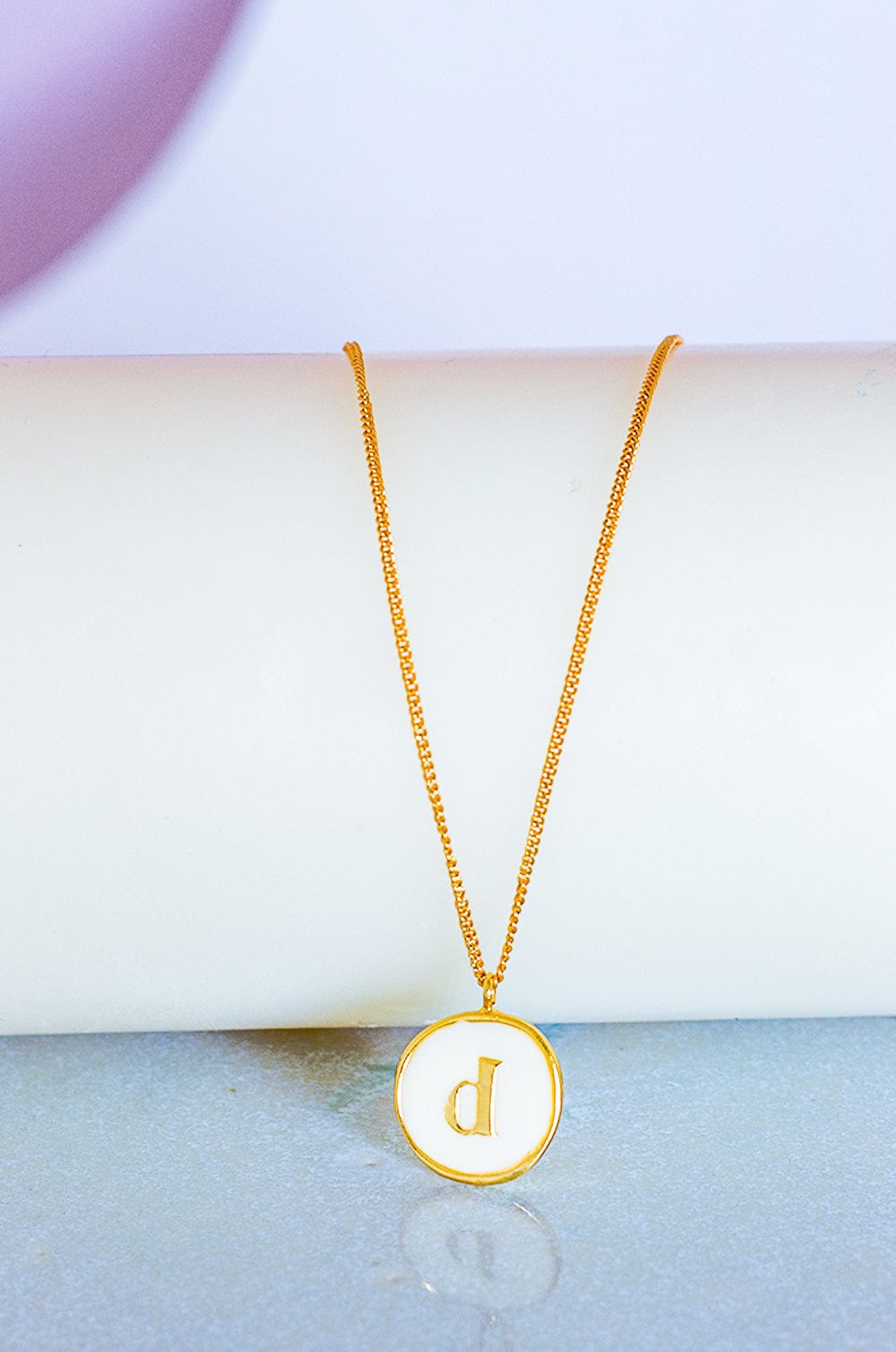 Monogram Pendant with Necklace
