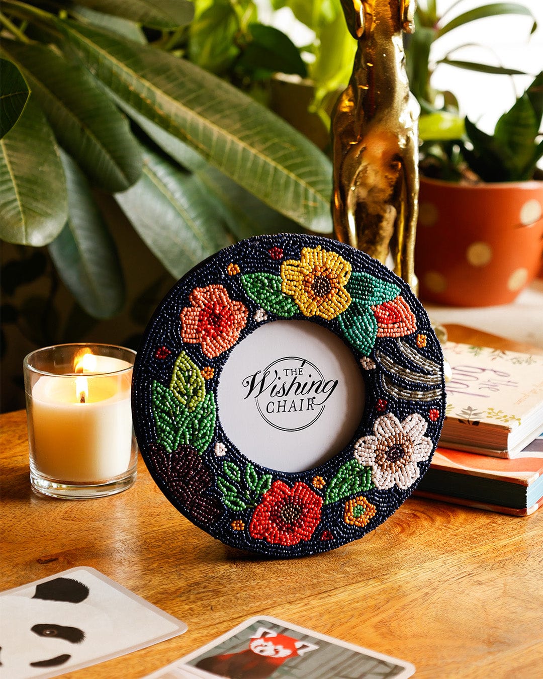 Floral Melody Beaded Photoframe