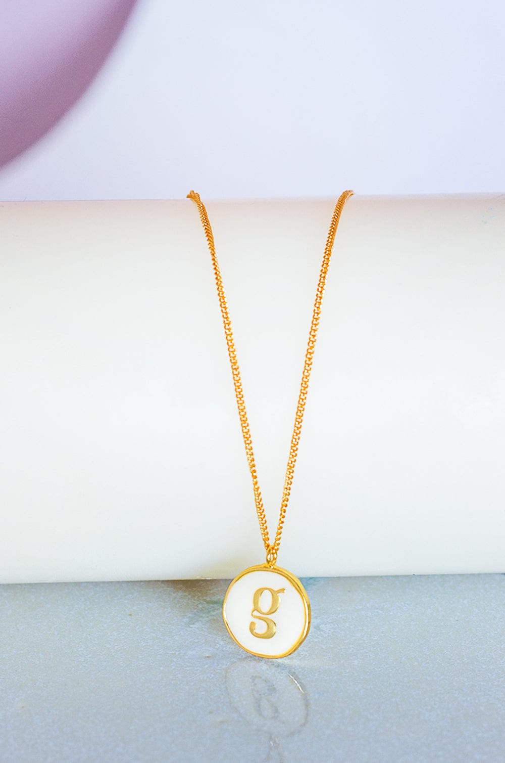 Monogram Pendant with Necklace