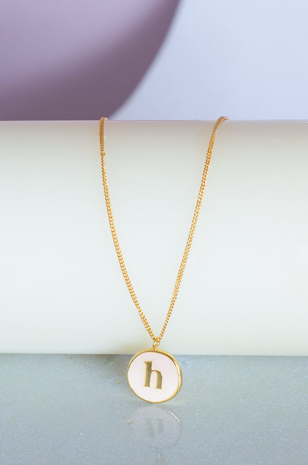 Monogram Pendant with Necklace