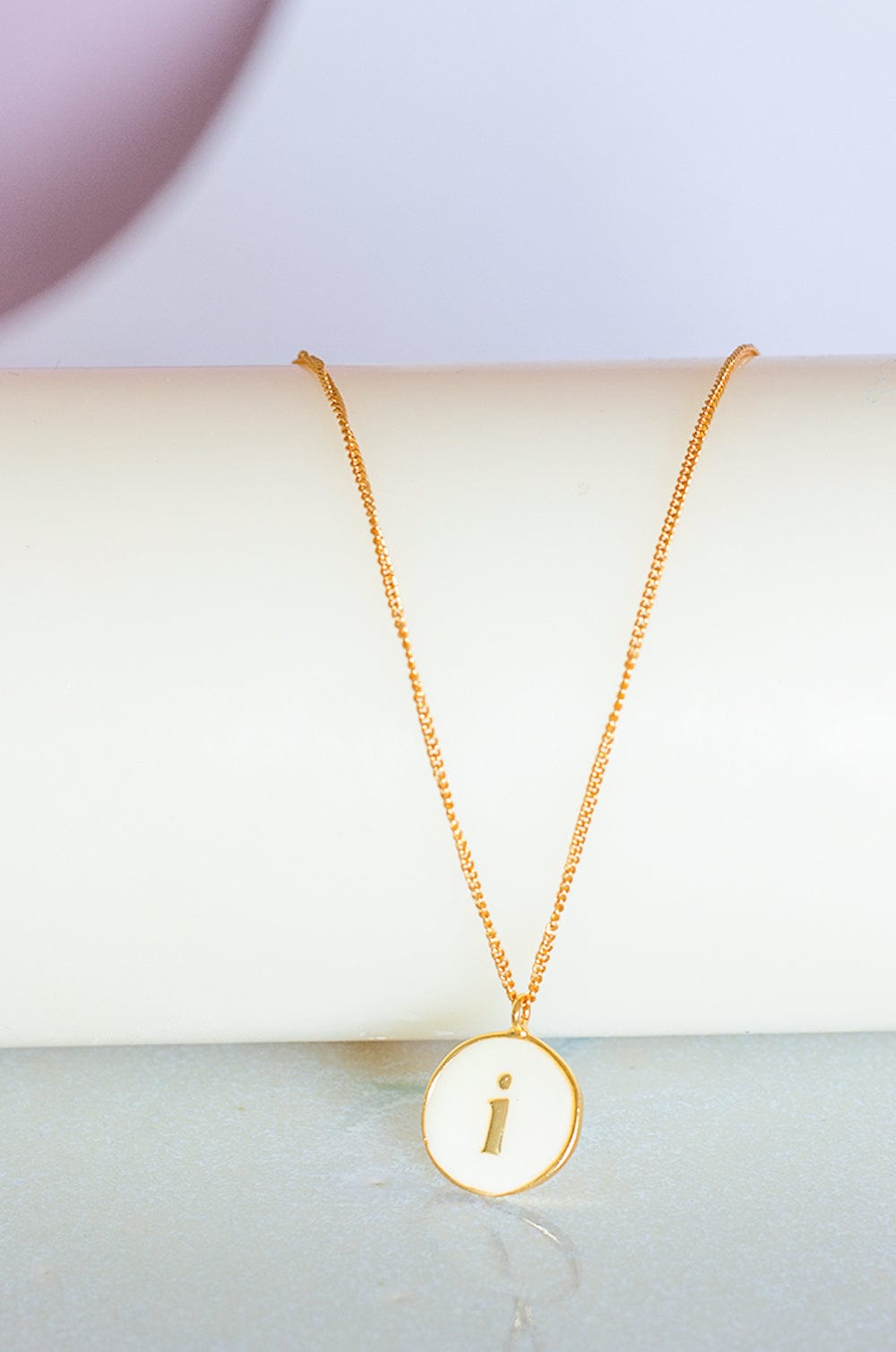 Monogram Pendant with Necklace