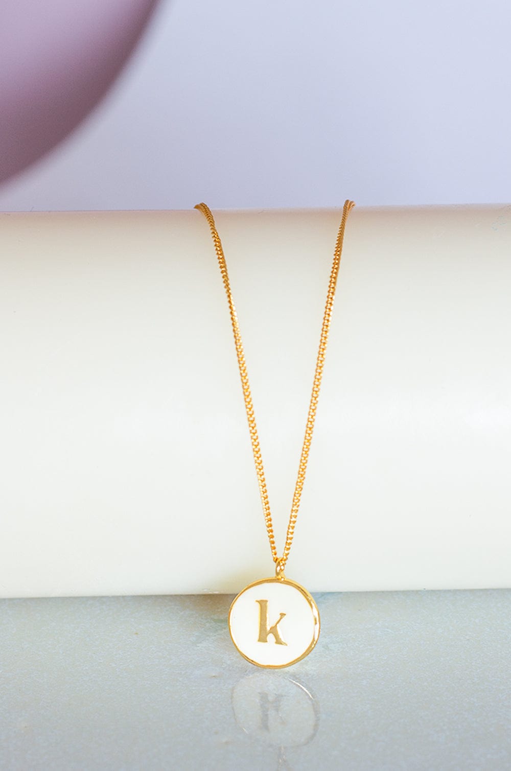 Monogram Pendant with Necklace