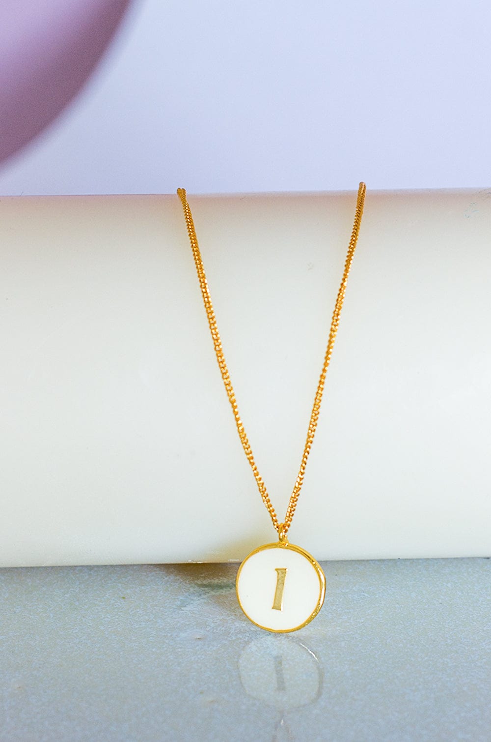 Monogram Pendant with Necklace