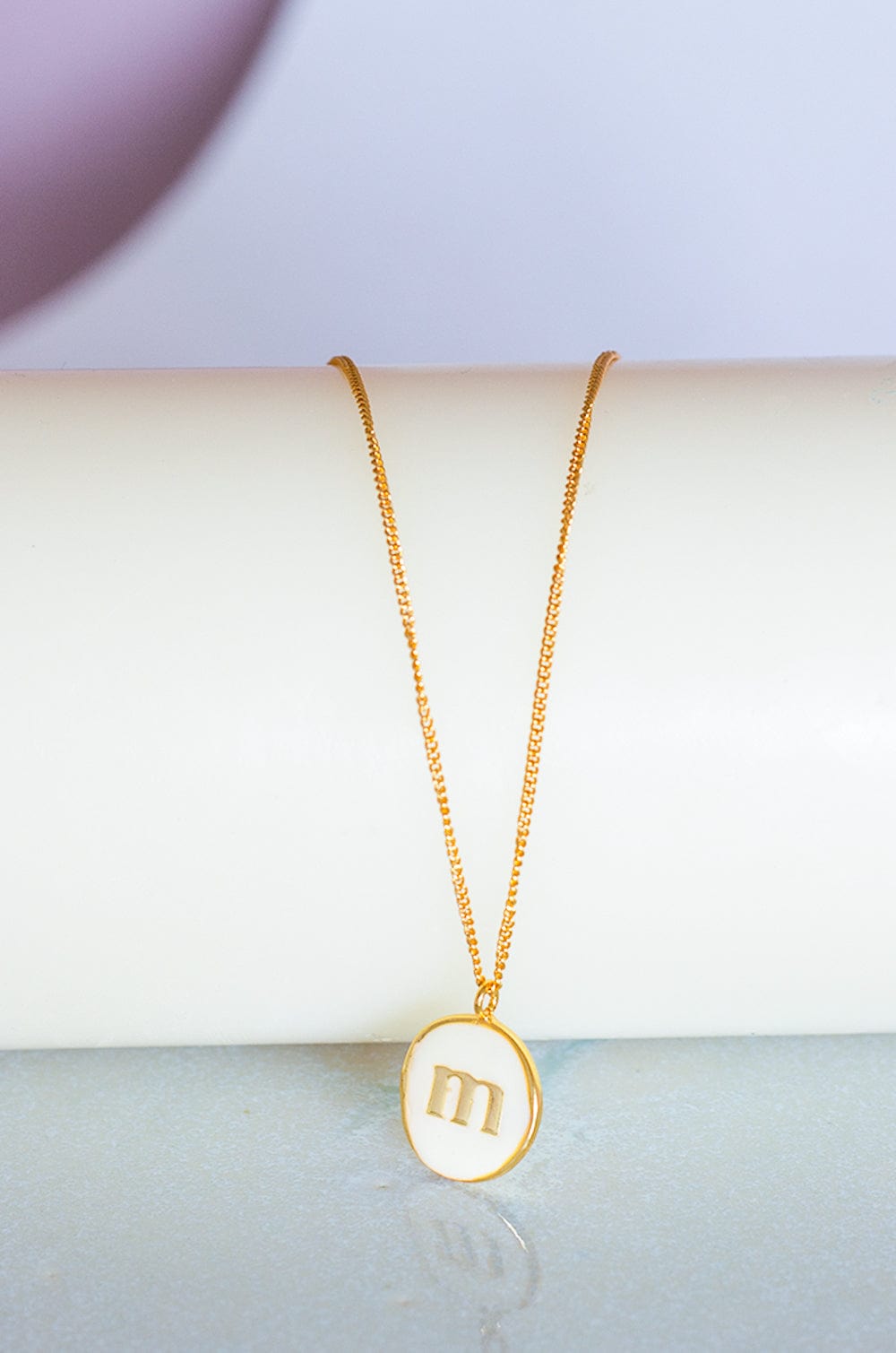 Monogram Pendant with Necklace