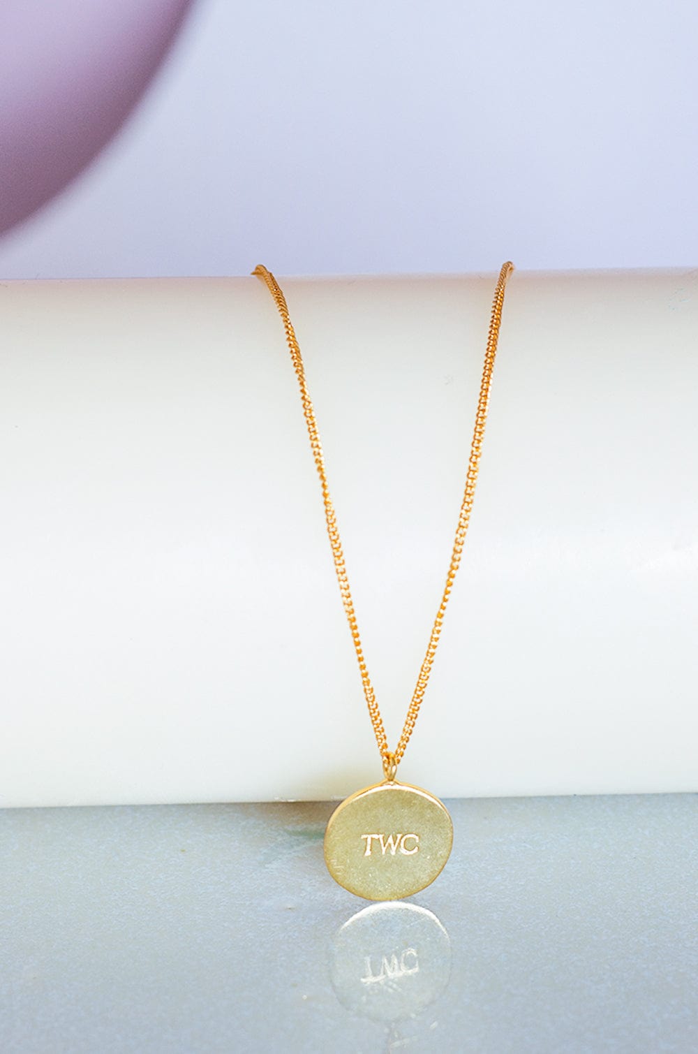 Monogram Pendant with Necklace