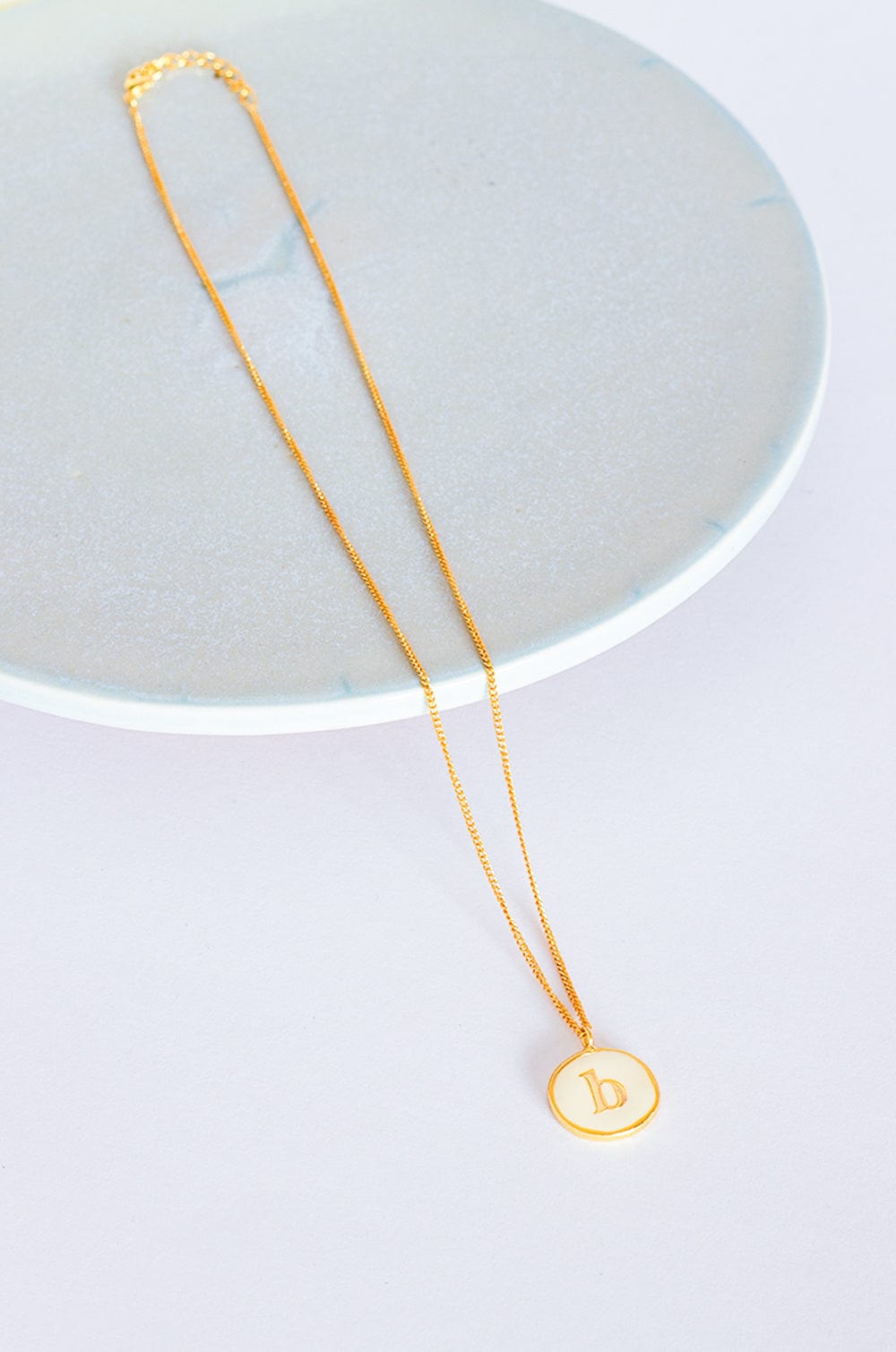 Monogram Pendant with Necklace