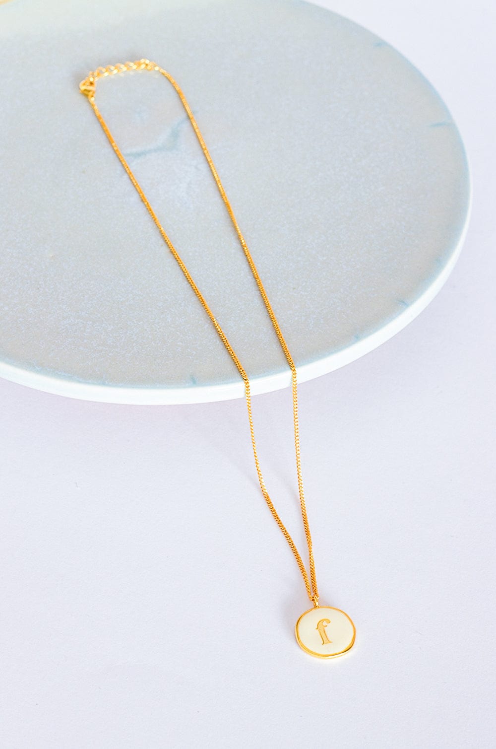 Monogram Pendant with Necklace