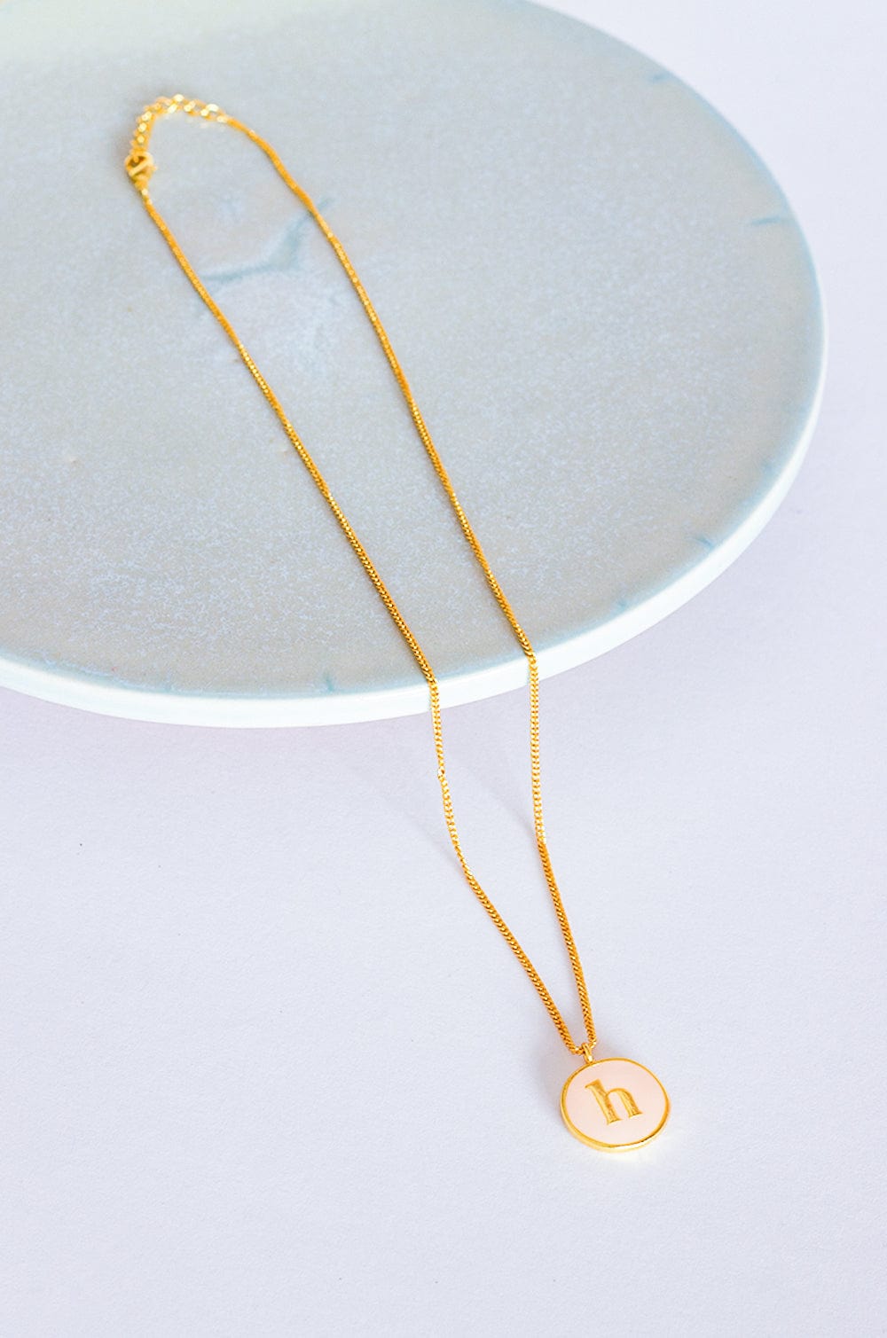 Monogram Pendant with Necklace