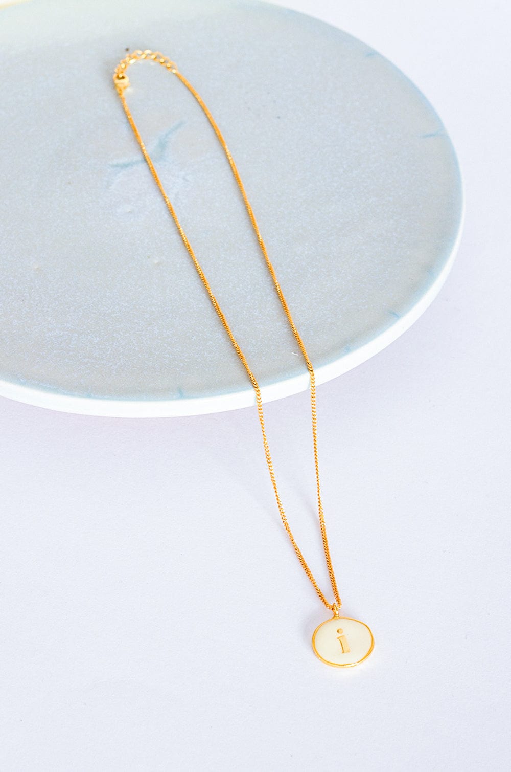 Monogram Pendant with Necklace