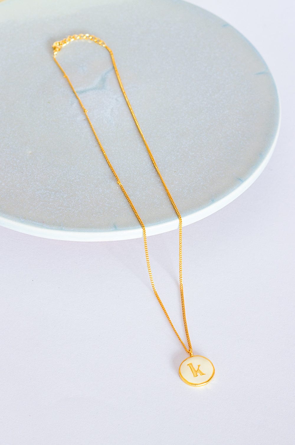 Monogram Pendant with Necklace