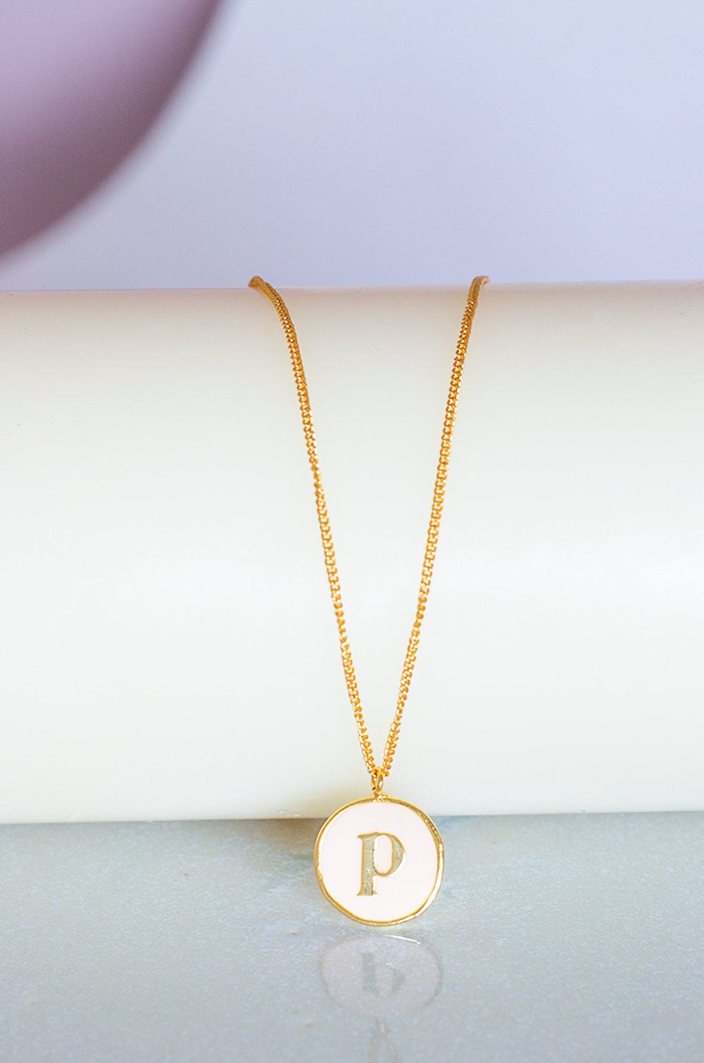 Monogram Pendant with Necklace