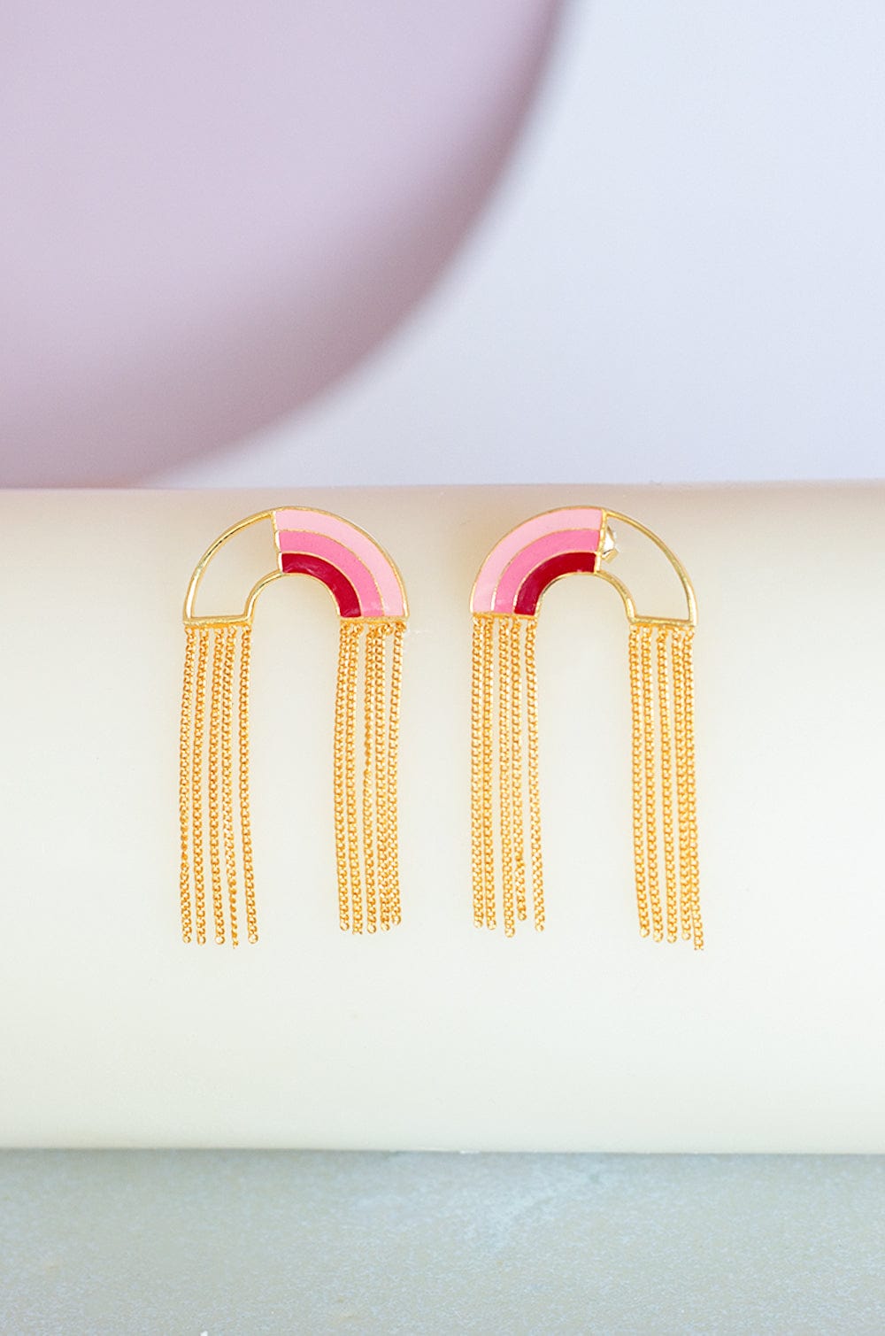 Somewhere Over The Rainbow Gold Plated Earrings
