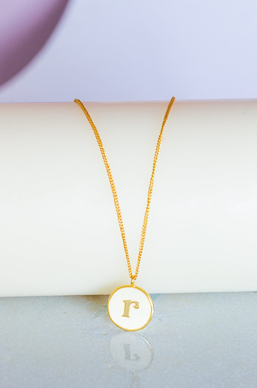 Monogram Pendant with Necklace
