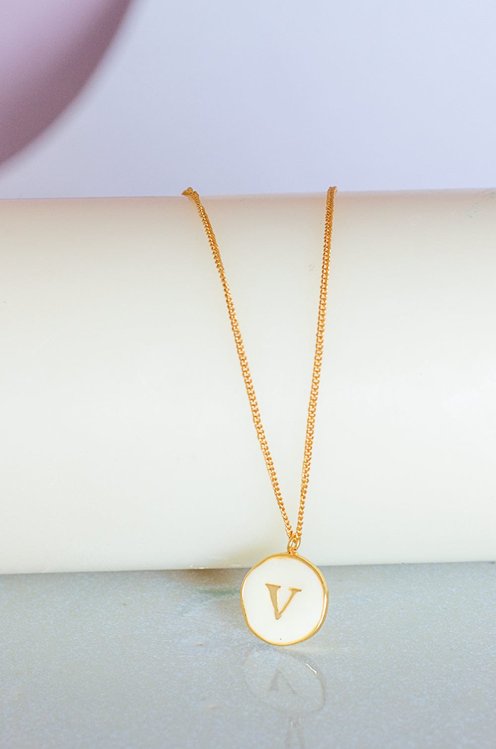 Monogram Pendant with Necklace