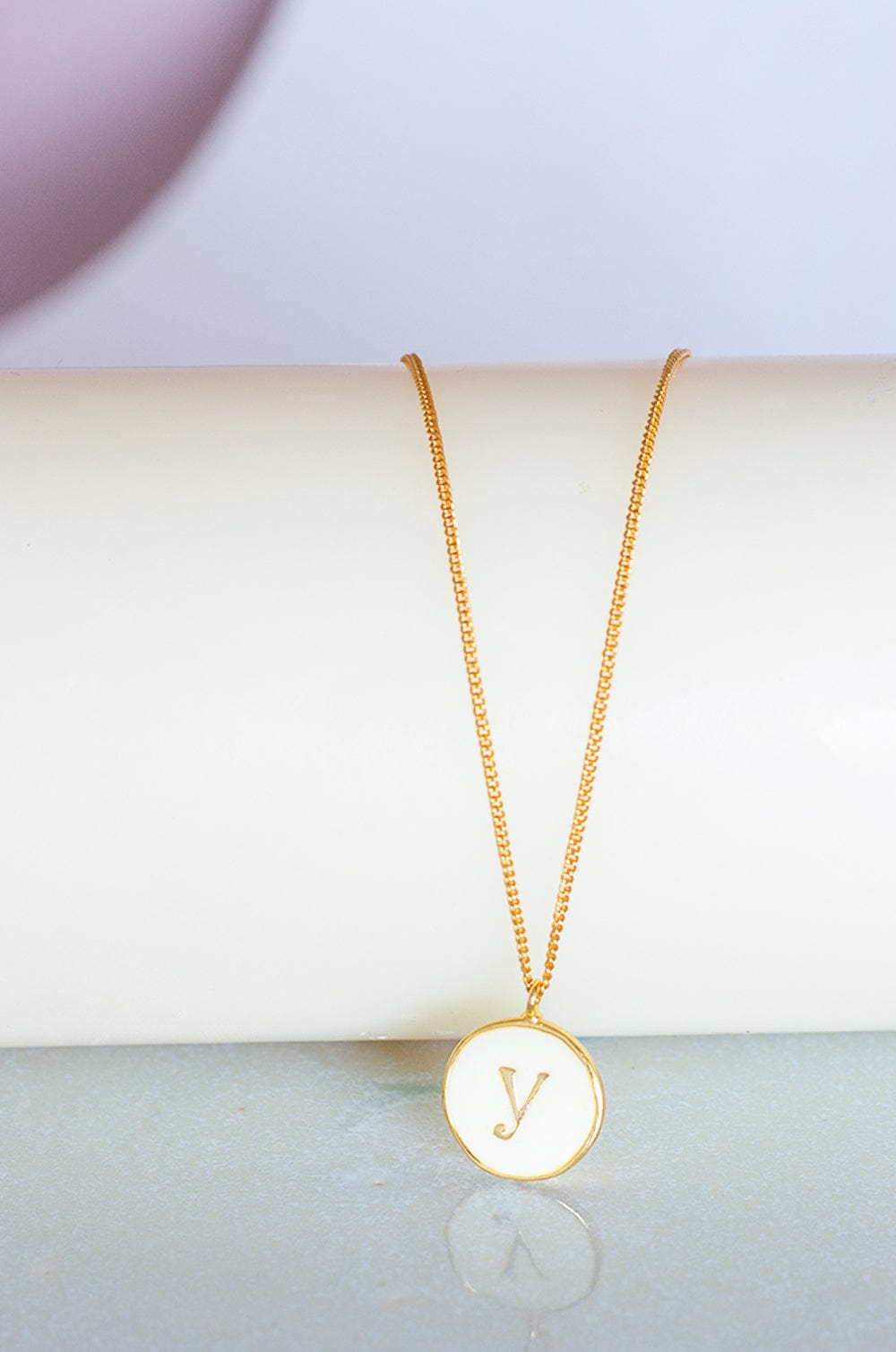 Monogram Pendant with Necklace