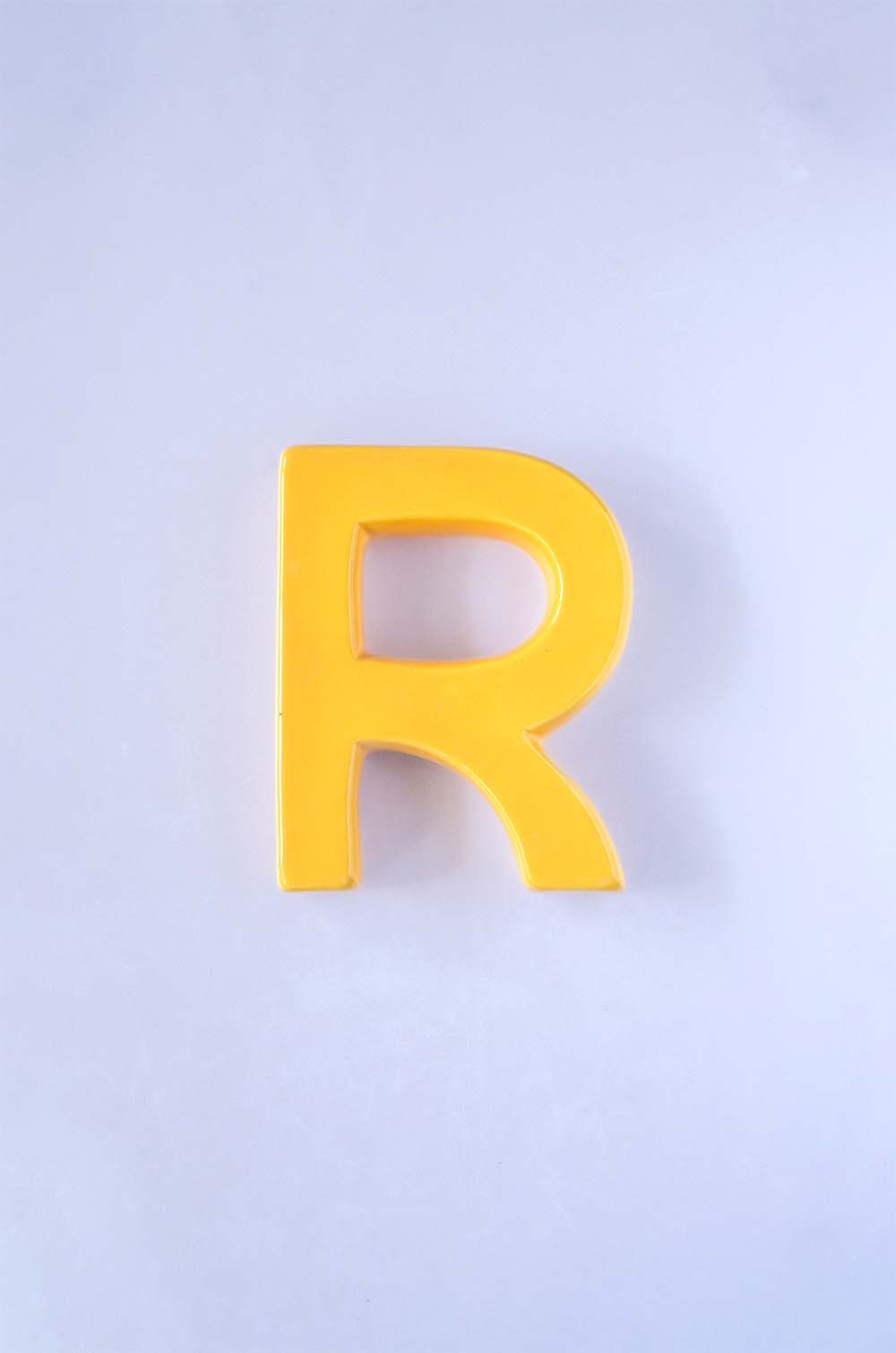 Mottled Mono Wall Hanging - Mustard A To Z