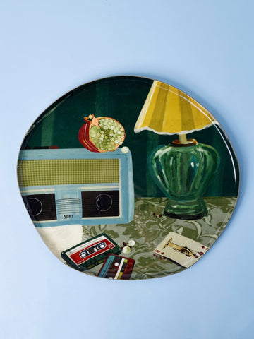 Retro Beat Metal Wall Plate