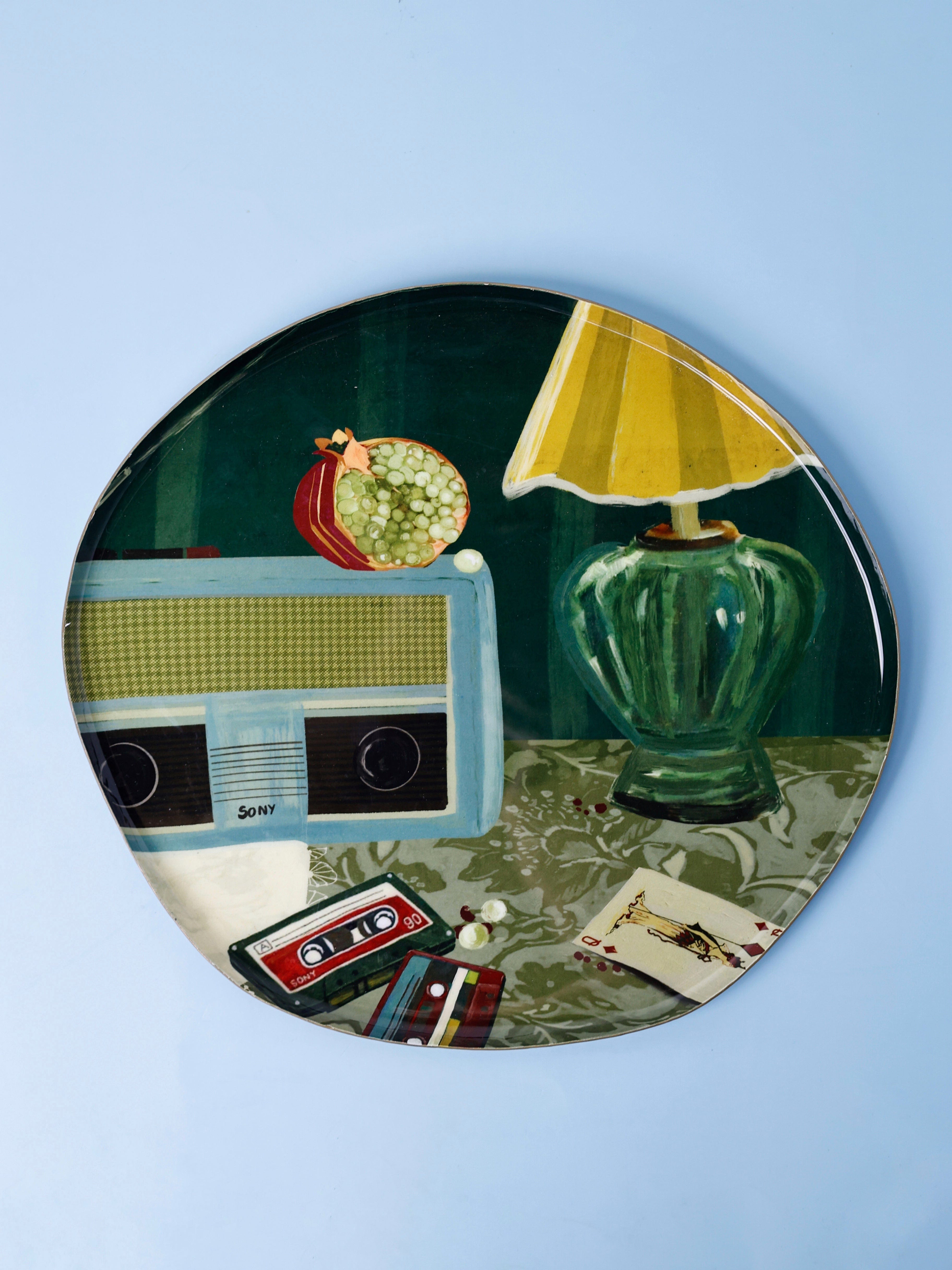 Retro Beat Metal Wall Plate