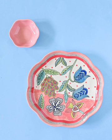 Bella's Blue Bells - Chip & Dip Platter with Bowl