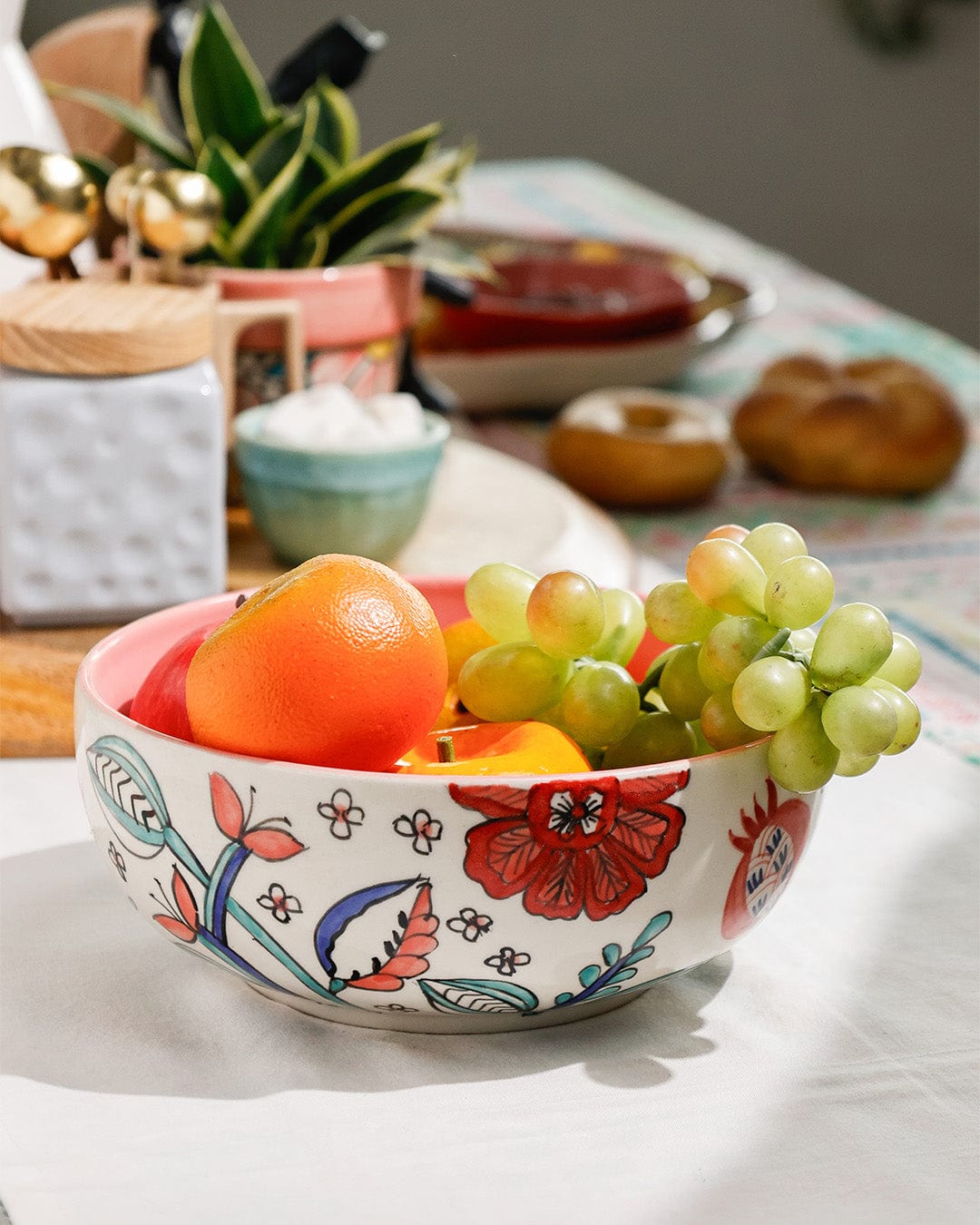 Dance in a Flowerbed Ceramic Bowl - Small