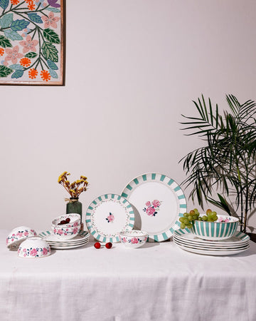 Magique by The Wishing Chair: Portrait of a Rose Dinner Set 20 pcs