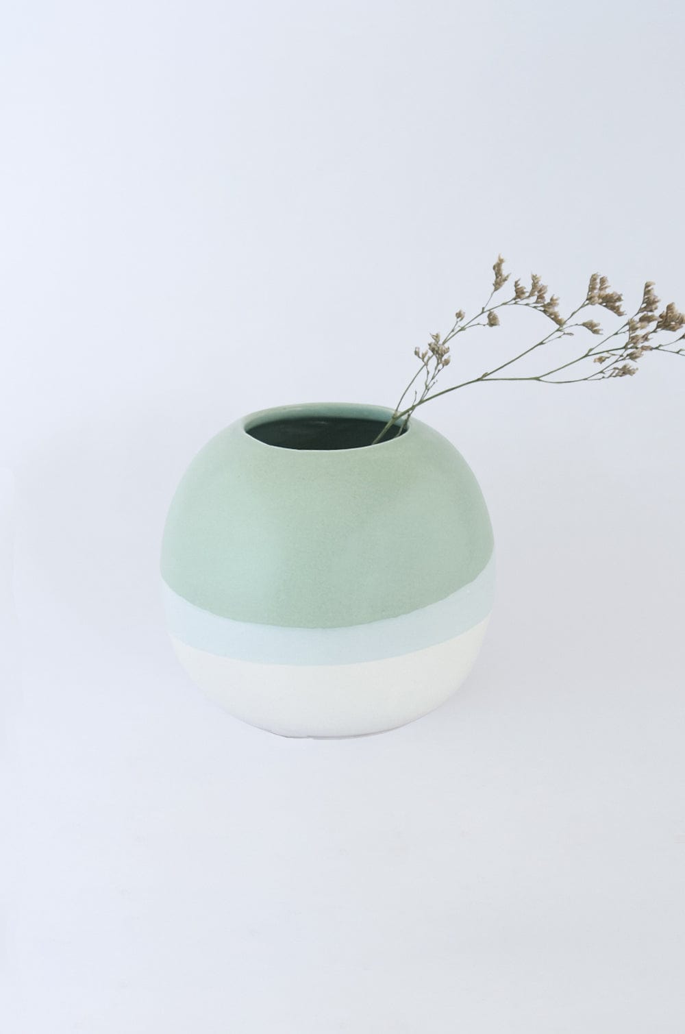 The Oblong Vase- Mint Green