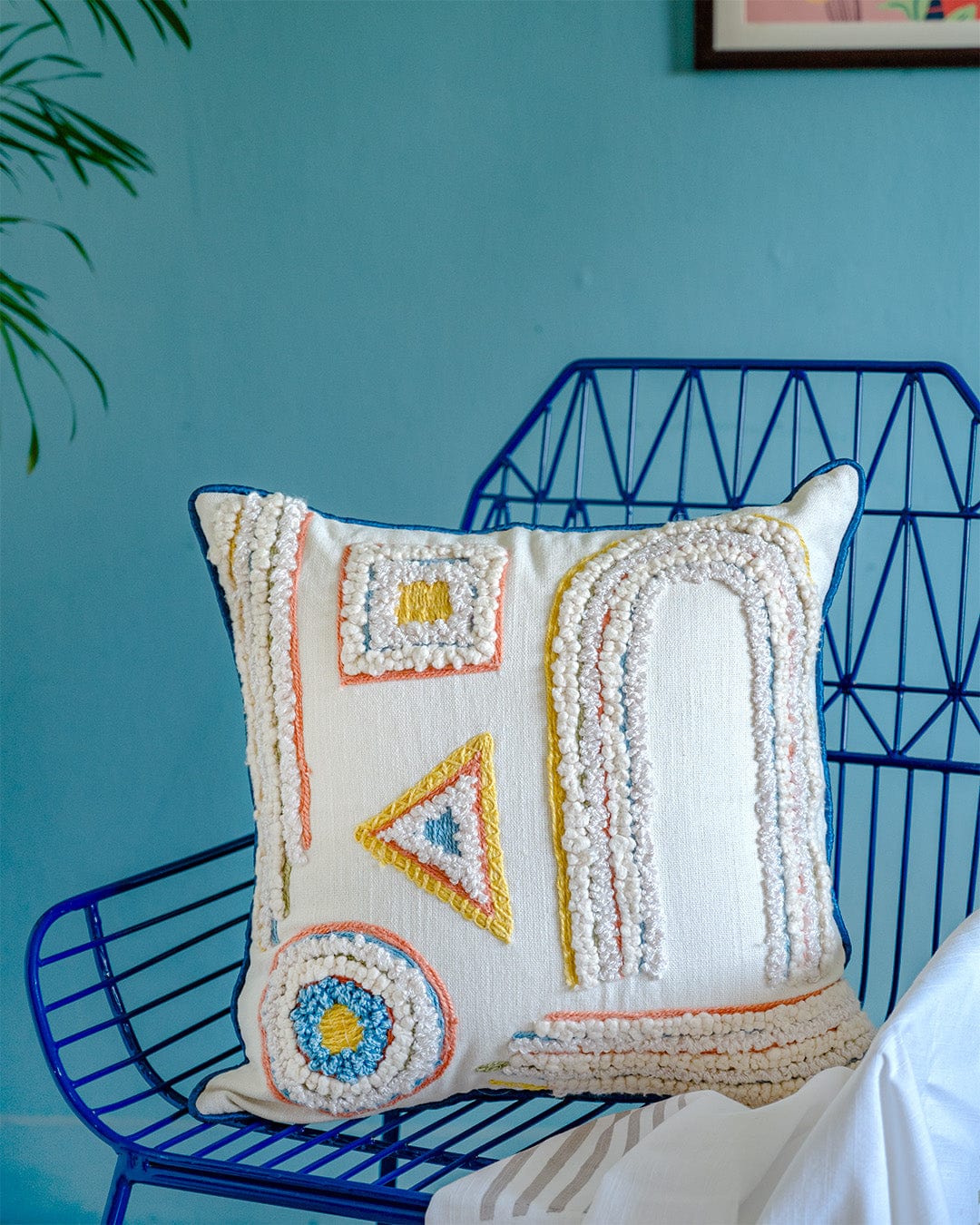 Amos Embroidered Cushion Cover