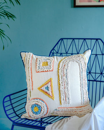 Amos Embroidered Cushion Cover