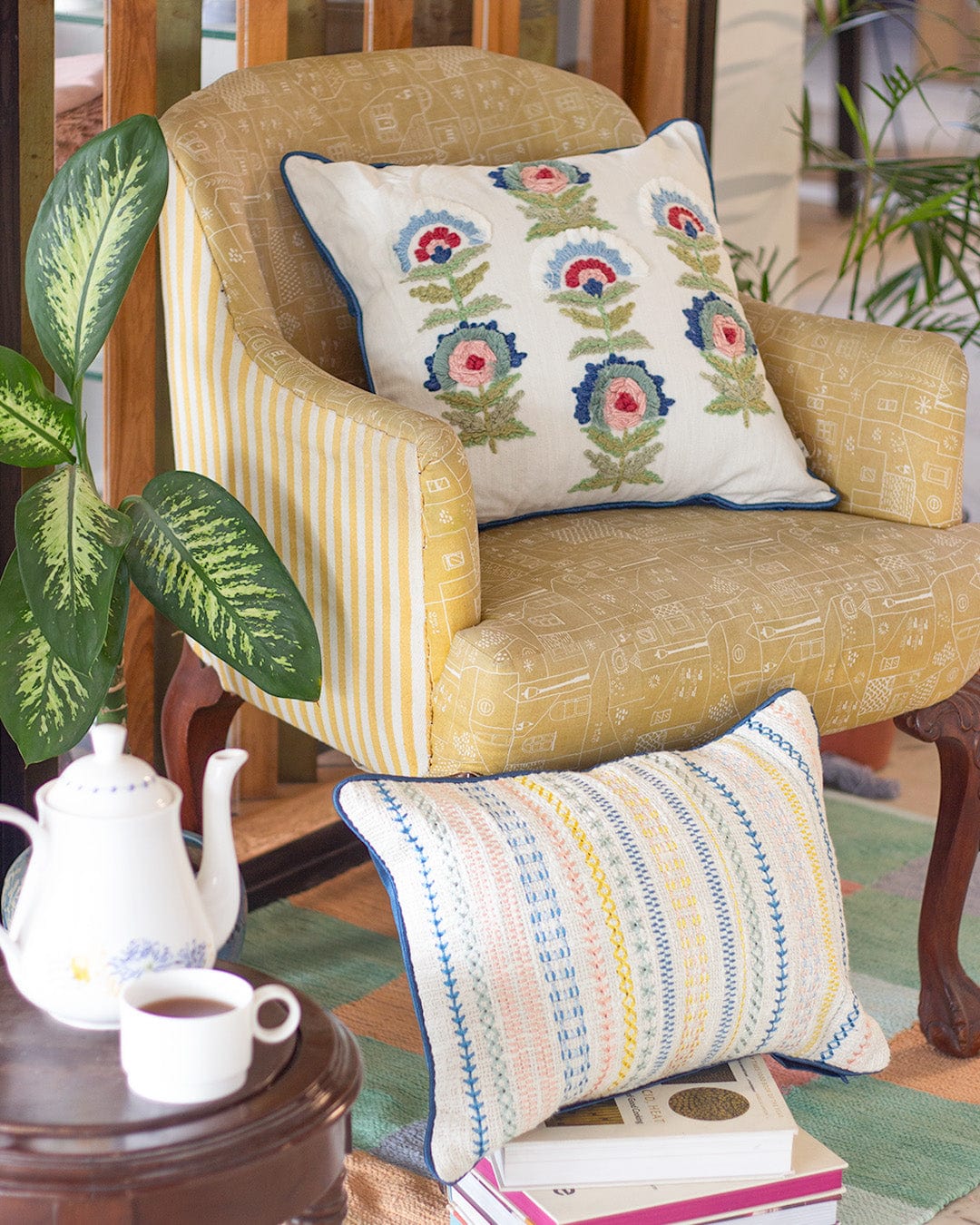 Powder Blue Cushion Covers Collection - Set of 2