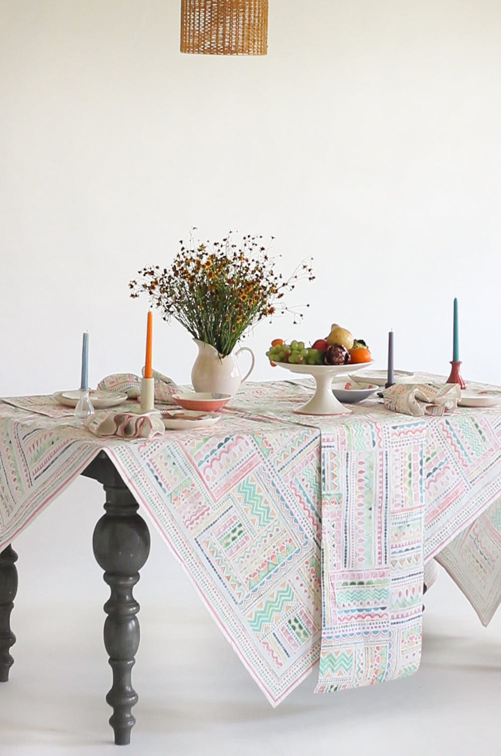 Boheme Cotton Table Cover - 6 Seater