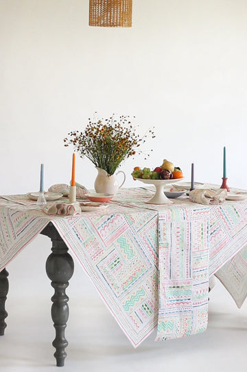 Boheme Cotton Table Cover - 6 Seater