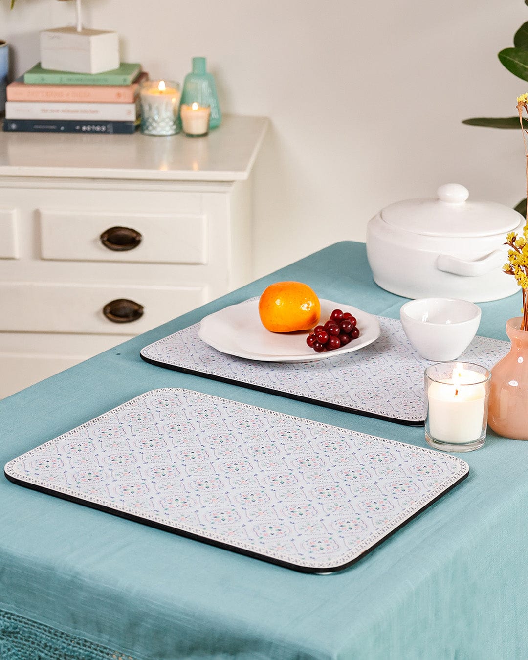 Tile Garden Wooden Placemat - Set of 2