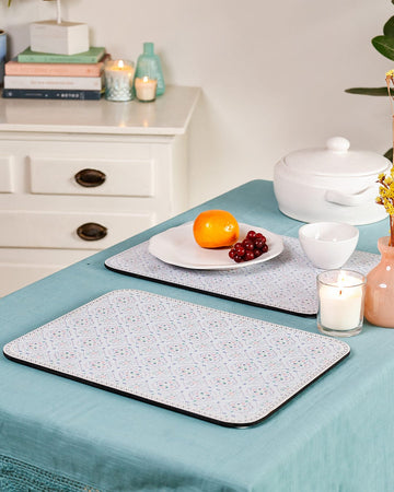 Tile Garden Wooden Placemat - Set of 2