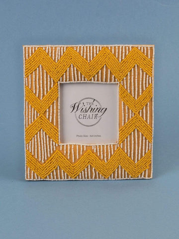 Tangelo Chevron Photo Frame