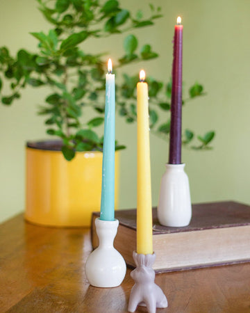 Tapered Vanilla Candles - Set of 4