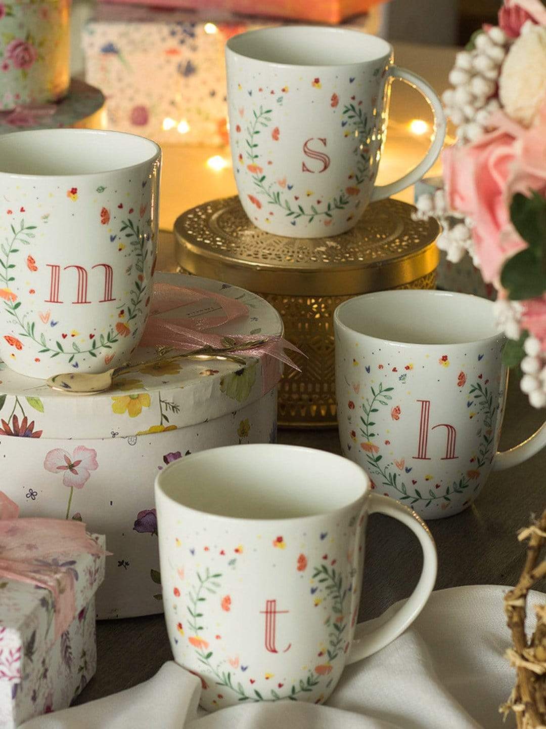 Butterfly Monogram Mug- A To Z