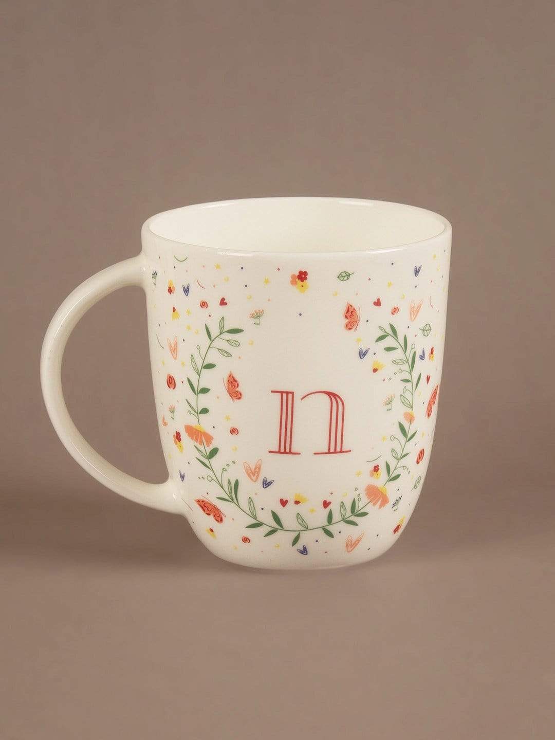 Butterfly Monogram Mug- A To Z