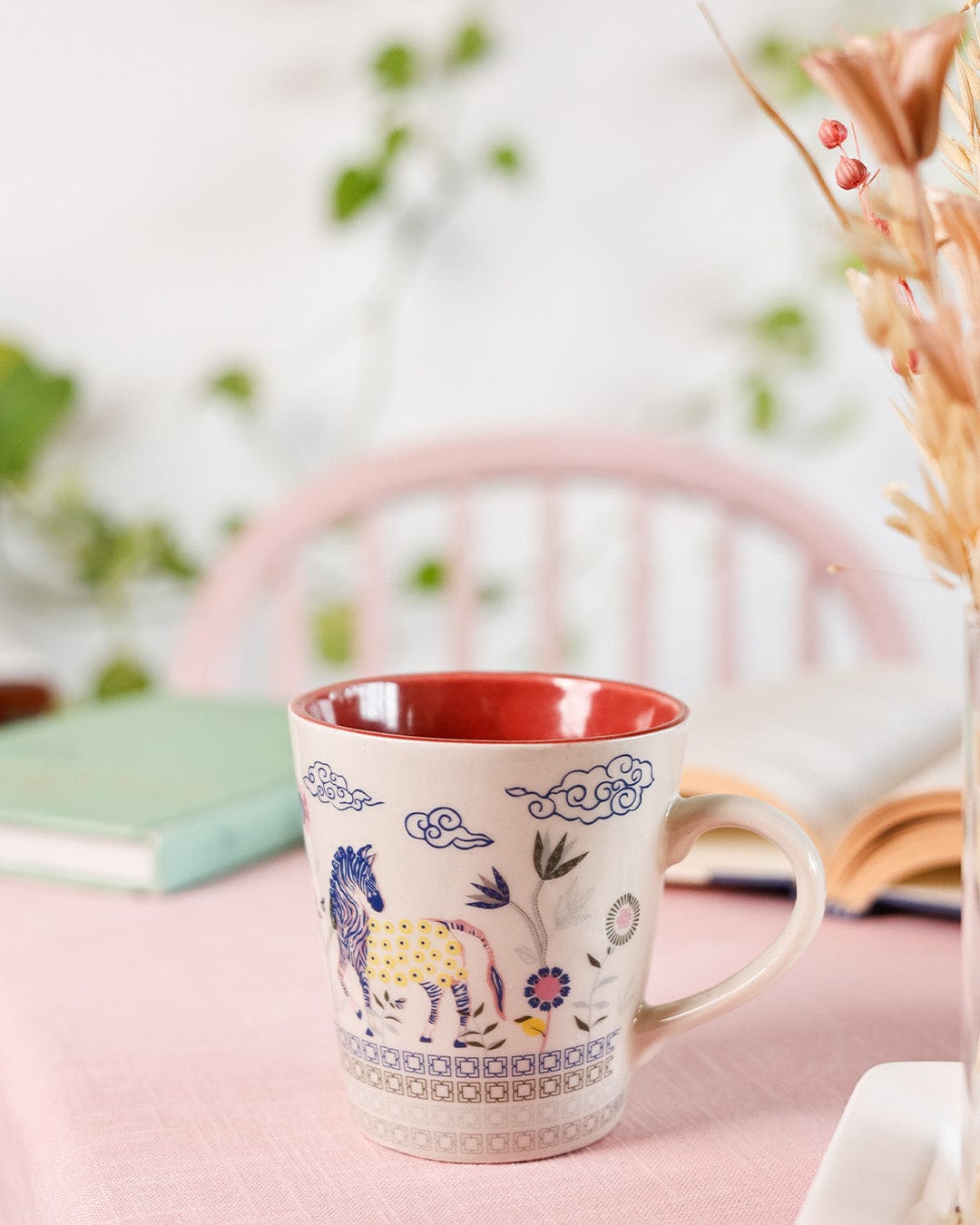 Zebra Bloom Ceramic Mug