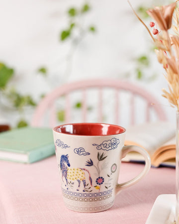 Zebra Bloom Ceramic Mug