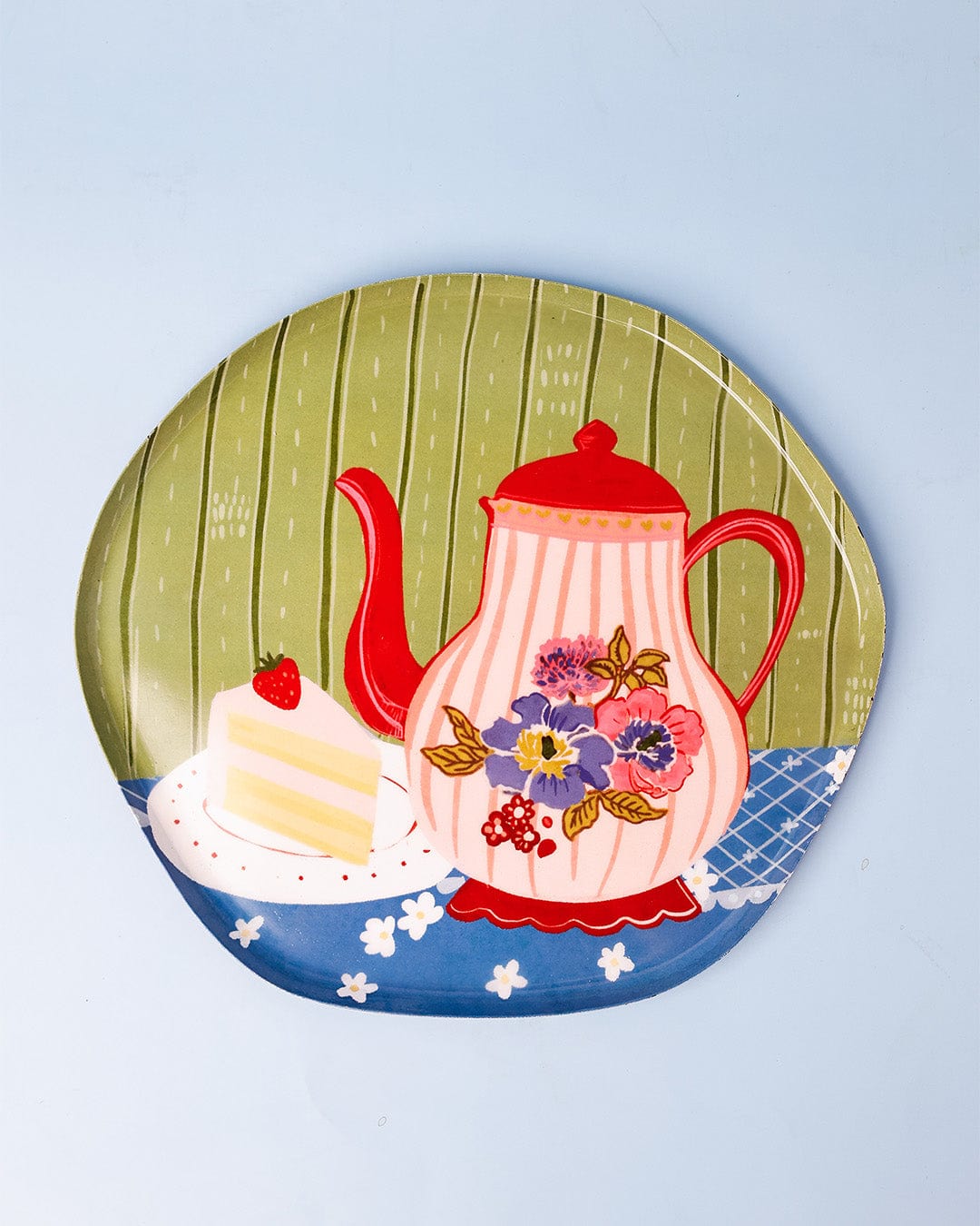 Tea Time Story Metal Wall Plate - M