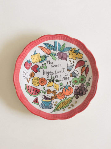 The Secret Ingredient Is Love Wall Plate