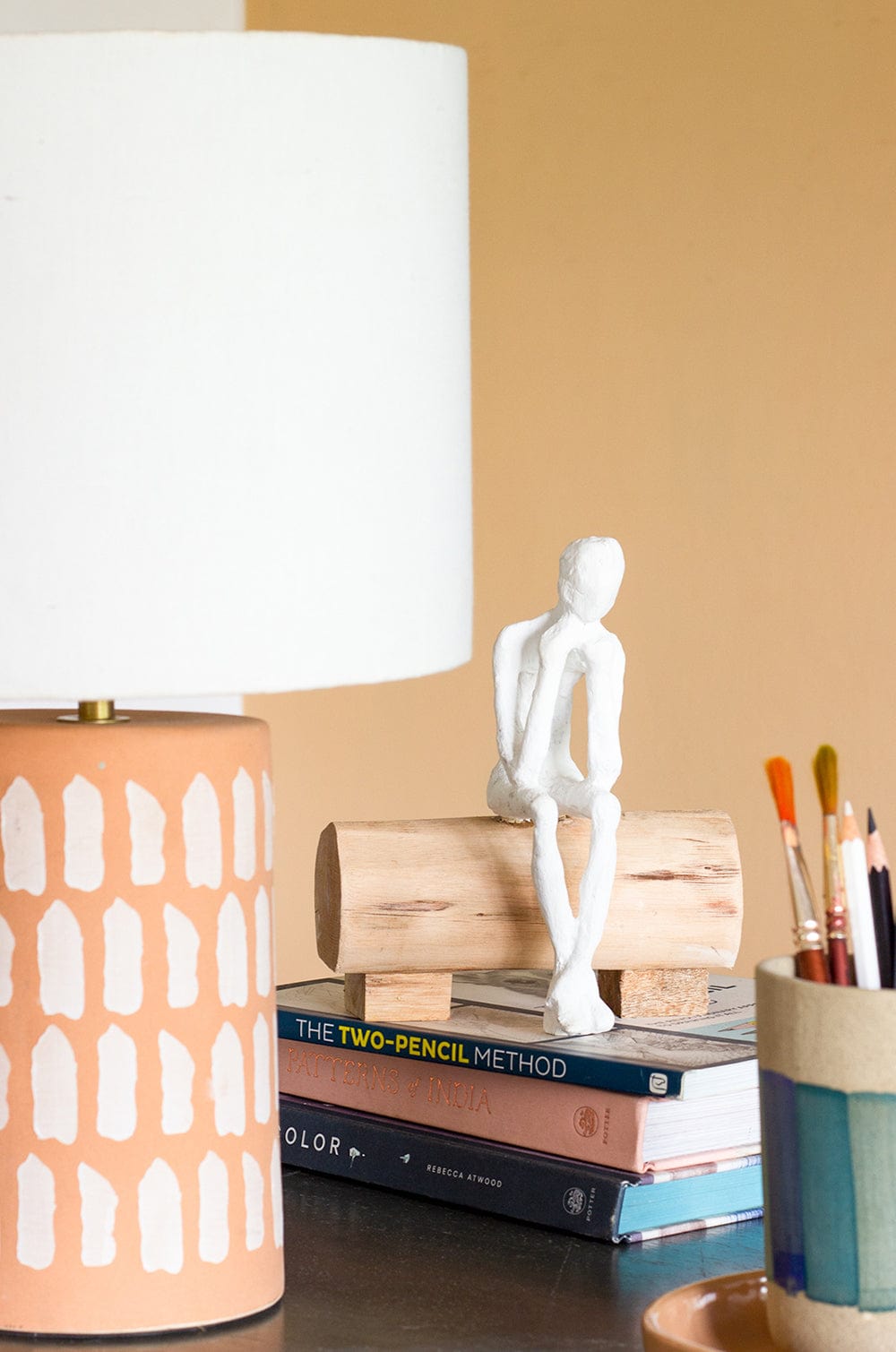 The Thinking Man Wooden D¨¦corative Accent