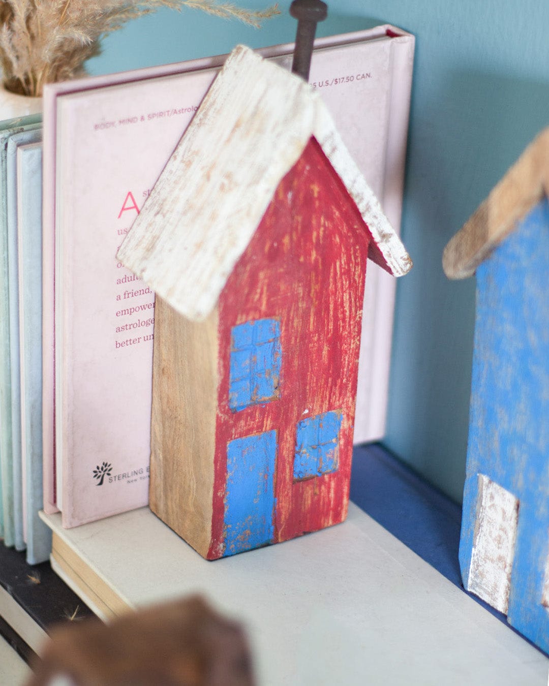 Tiny Homes Wooden Paperweight - Red