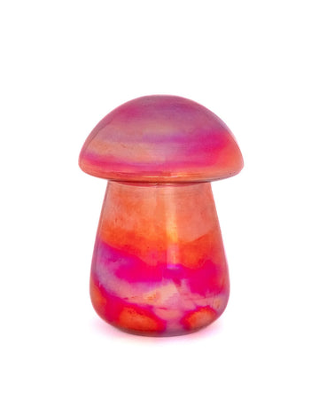 Toadstool Soy Wax Glass Candle with Lid