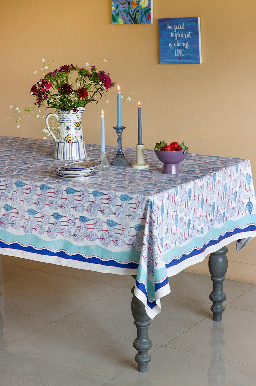 Topiary Garden Table Cloth - 6 seater