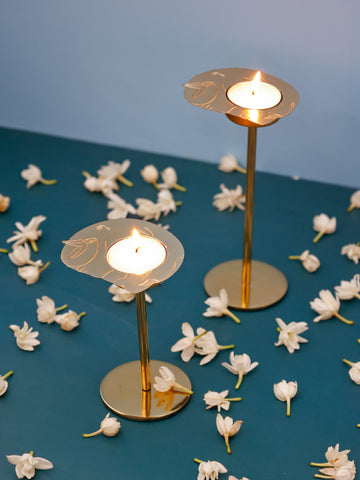 Tusk Tealight Holders with Stand Gift Box - Set of 2