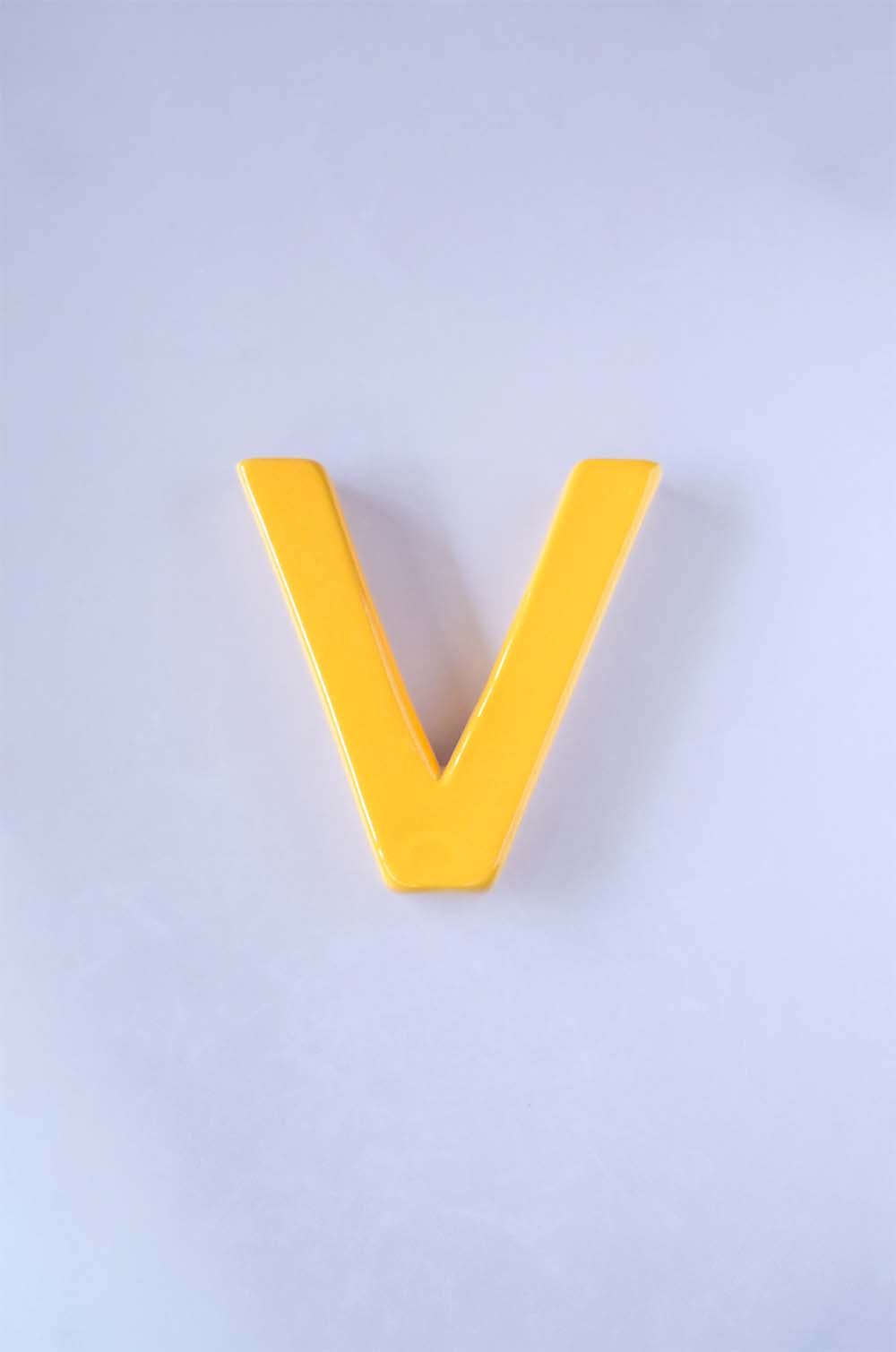 Mottled Mono Wall Hanging - Mustard A To Z