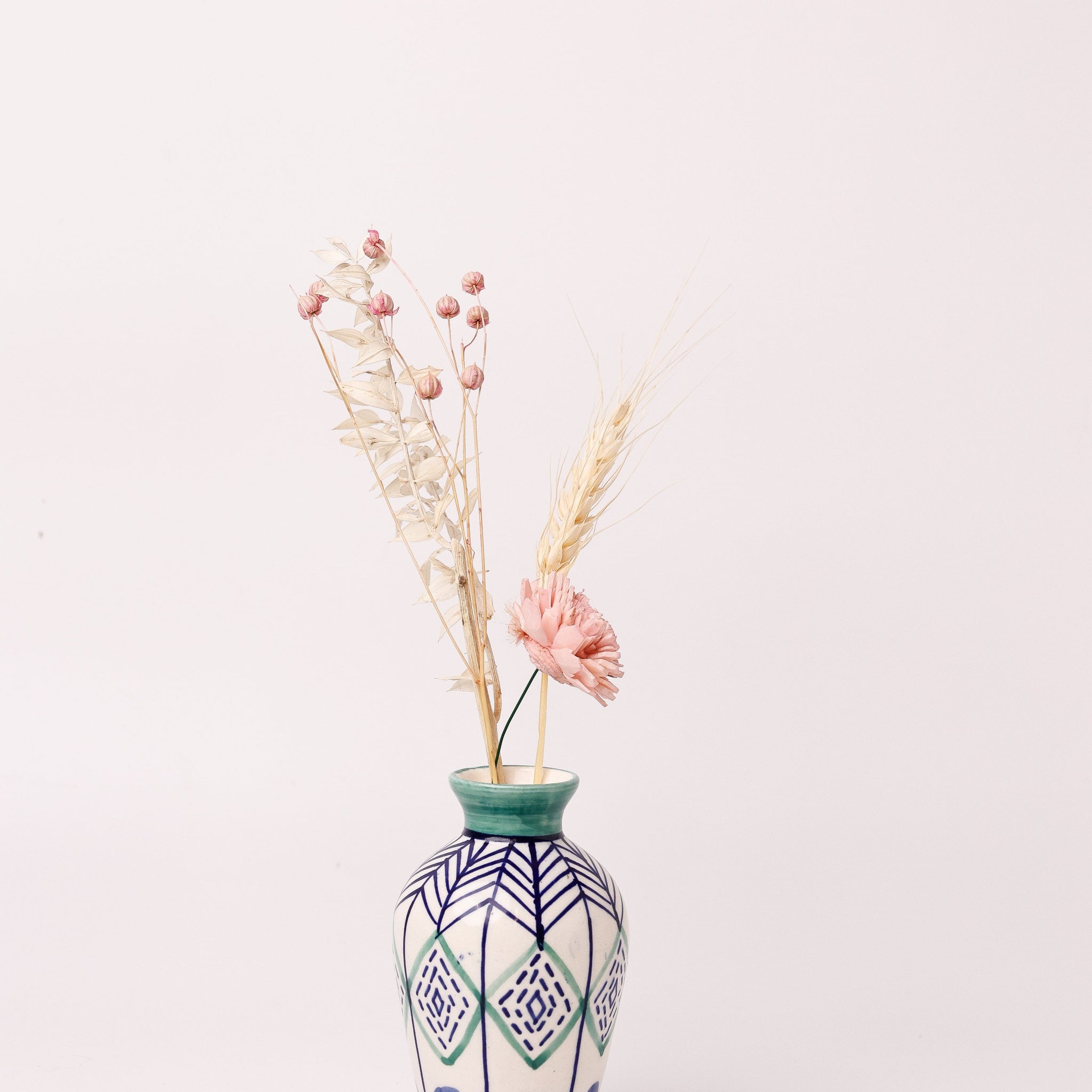 Verde Handpainted Ceramic Mini Vase