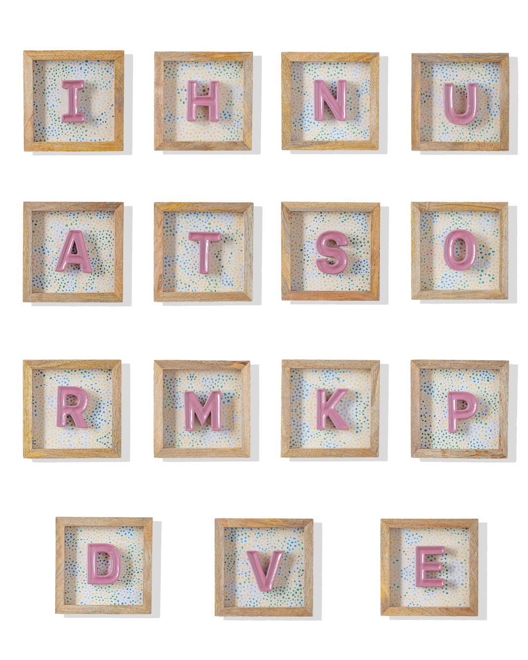 Mini Mottled Mono Wall Hanging - Pink